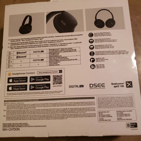 SONY Noise Canceling Headphones - Picture 2 of 2